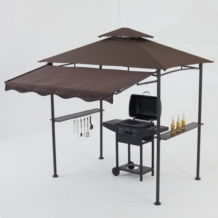 TOMWILL 8 Ft. W x 8 Ft. D Steel Grill Gazebo & Reviews Wayfair
